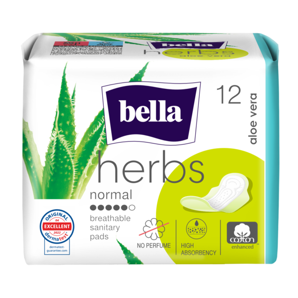 Bella Herbs Aloe дамски превръзки с екстракт от алое 12 бр