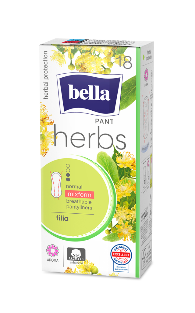 Bella Herbs Tilia Deo Fresh ежедневни превръзки с екстракт от липов цвят 18 бр