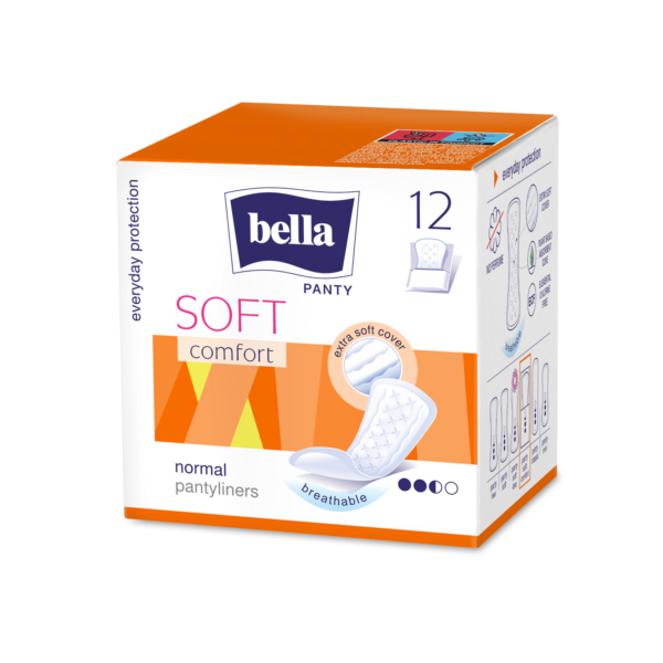 Bella Panty Soft Comfort ежедневни превръзки индивидуално опаковани 12 бр