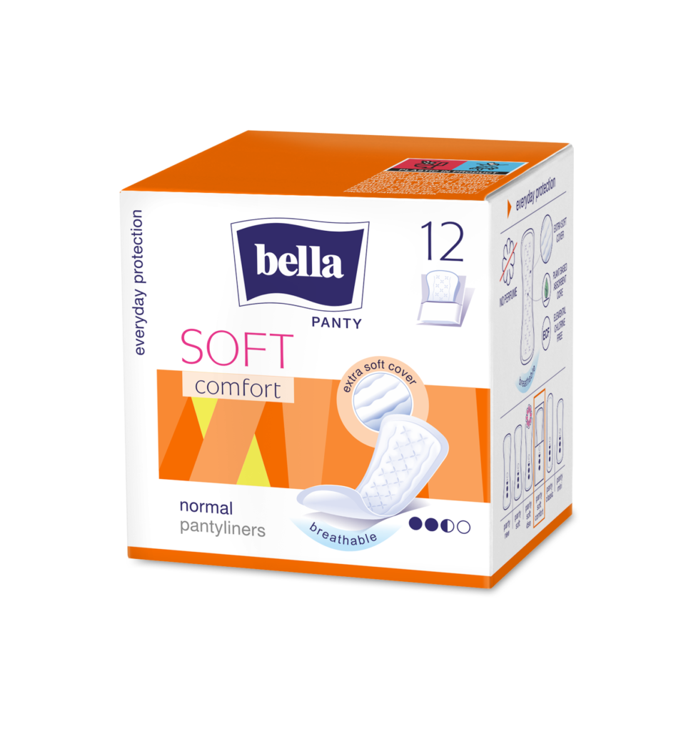 Bella Panty Soft Comfort ежедневни превръзки индивидуално опаковани 12 бр