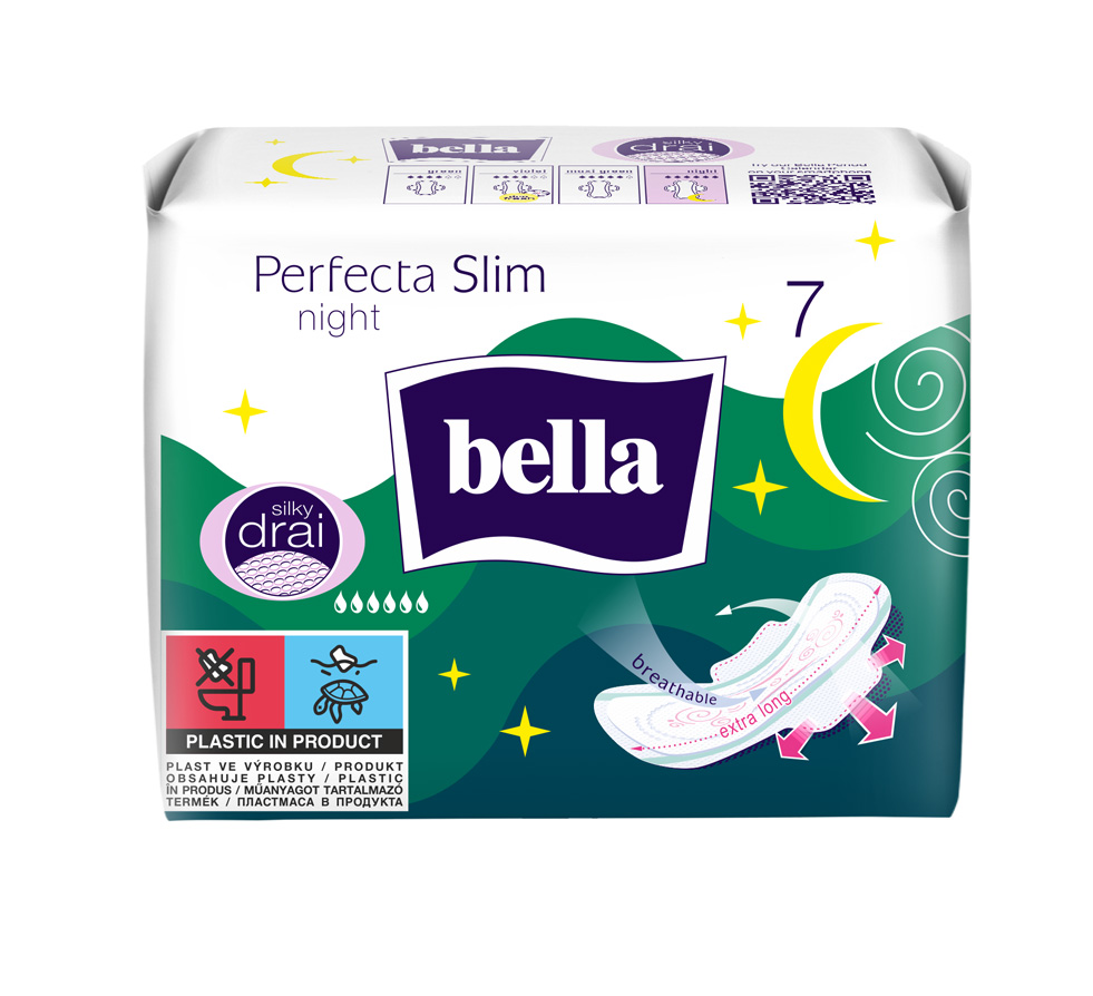 Bella Perfecta Slim Night копринени нощни дамски превръзки 7 бр