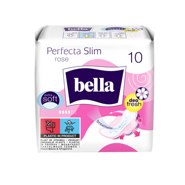 Bella Perfecta Slim Rose Deo Fresh ултратънки дамски превръзки с крилца 10 бр