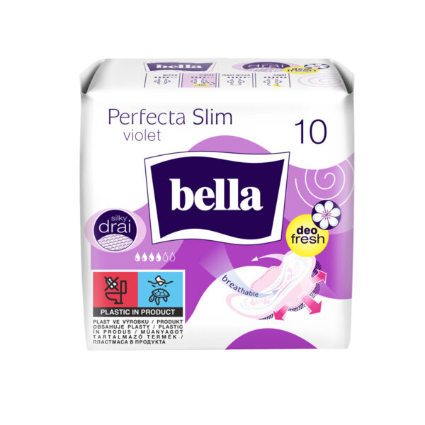 Bella Perfecta Slim Violet Deo Fresh ултратънки дамски превръзки с крилца 10 бр