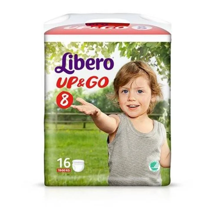 Пелени - гащички Libero Up&Go Размер 8 19-30 кг 20 броя