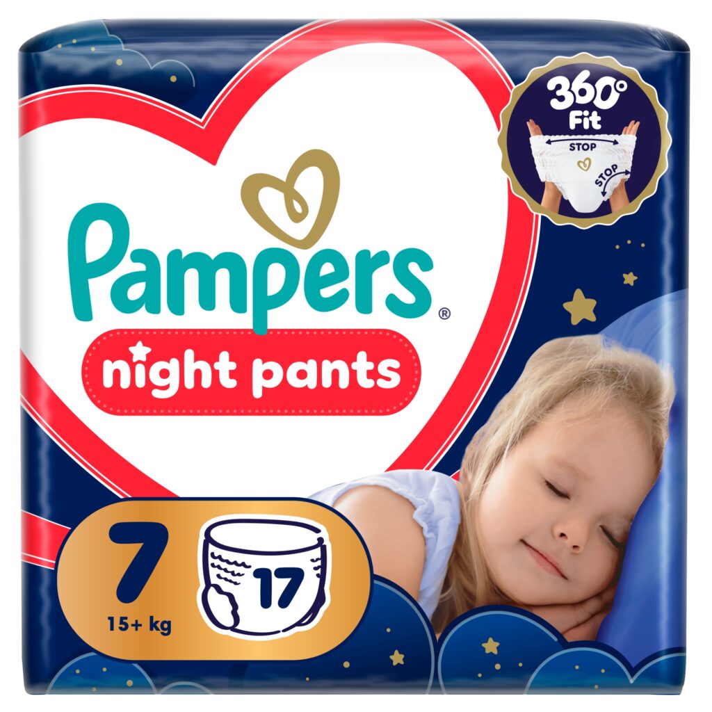 Пелени – гащички Pampers Night Pants Размер 7 17+ кг 35 бр