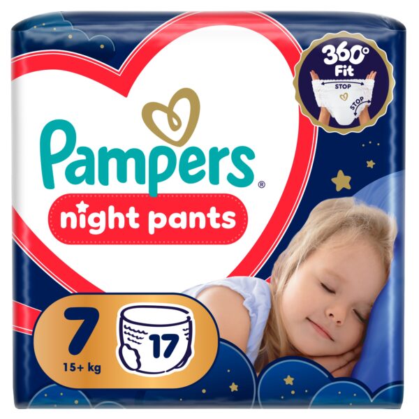 Пелени – гащички Pampers Night Pants Размер 7 17+ кг 35 бр