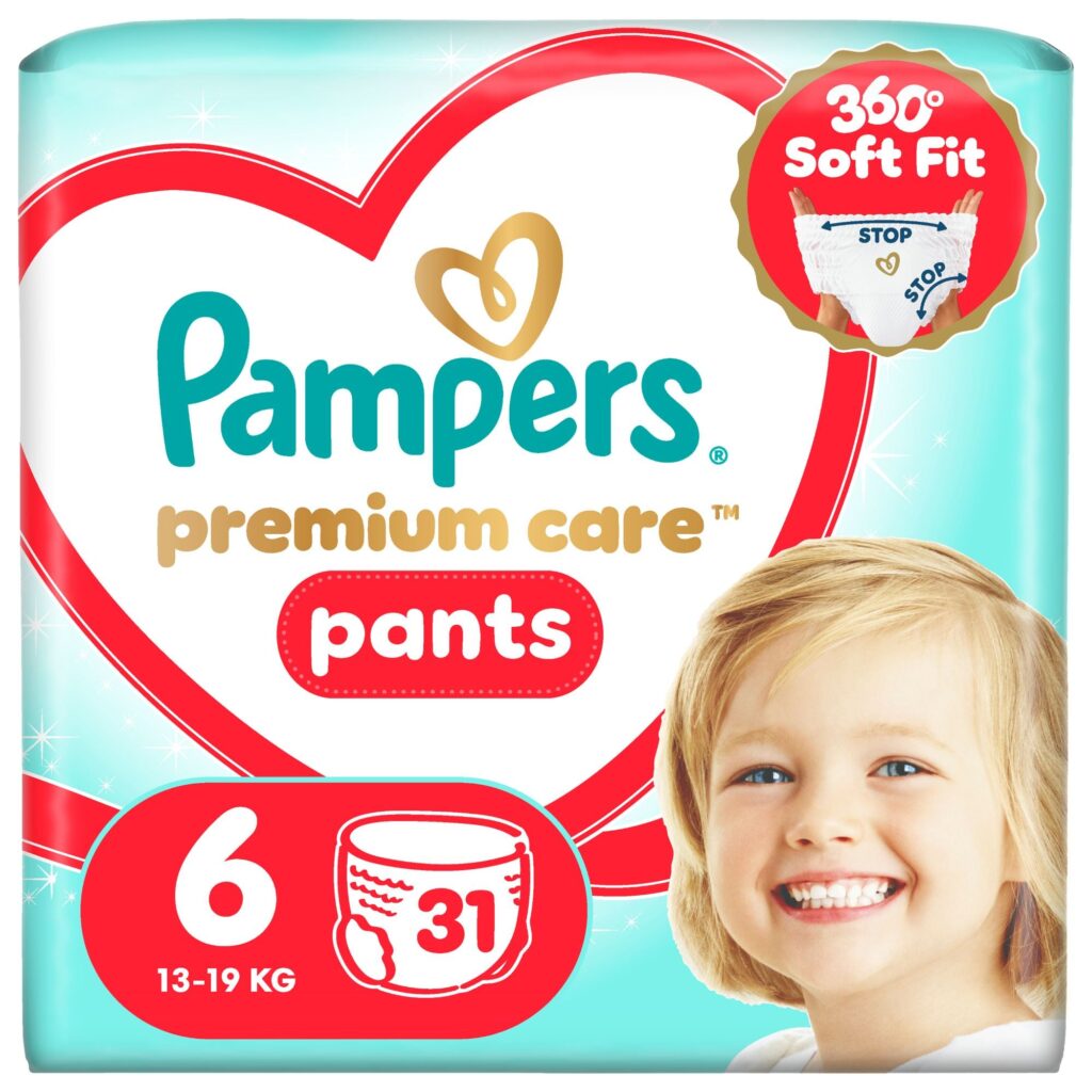 Пелени – гащички Pampers Premium Care Pants Размер 6 15+ кг 46 бр