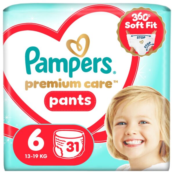Пелени – гащички Pampers Premium Care Pants Размер 6 15+ кг 46 бр