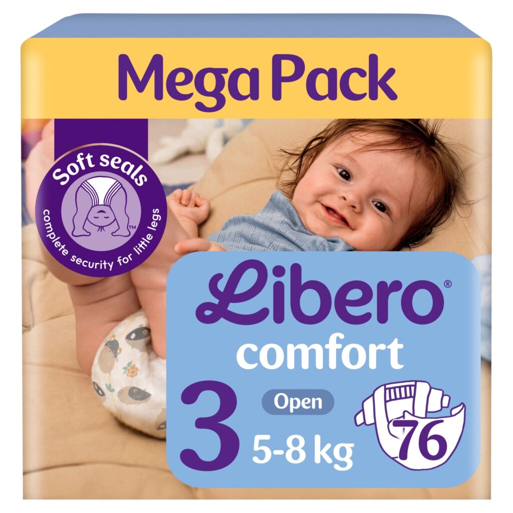 Пелени Libero Comfort Размер 3 Mega Pack 5-9 кг 84 броя