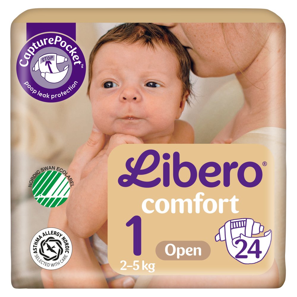 Пелени Libero Newborn Размер 1 2-5 кг 24 броя Пелени Libero Newborn Размер 1 2-5 кг 24 броя