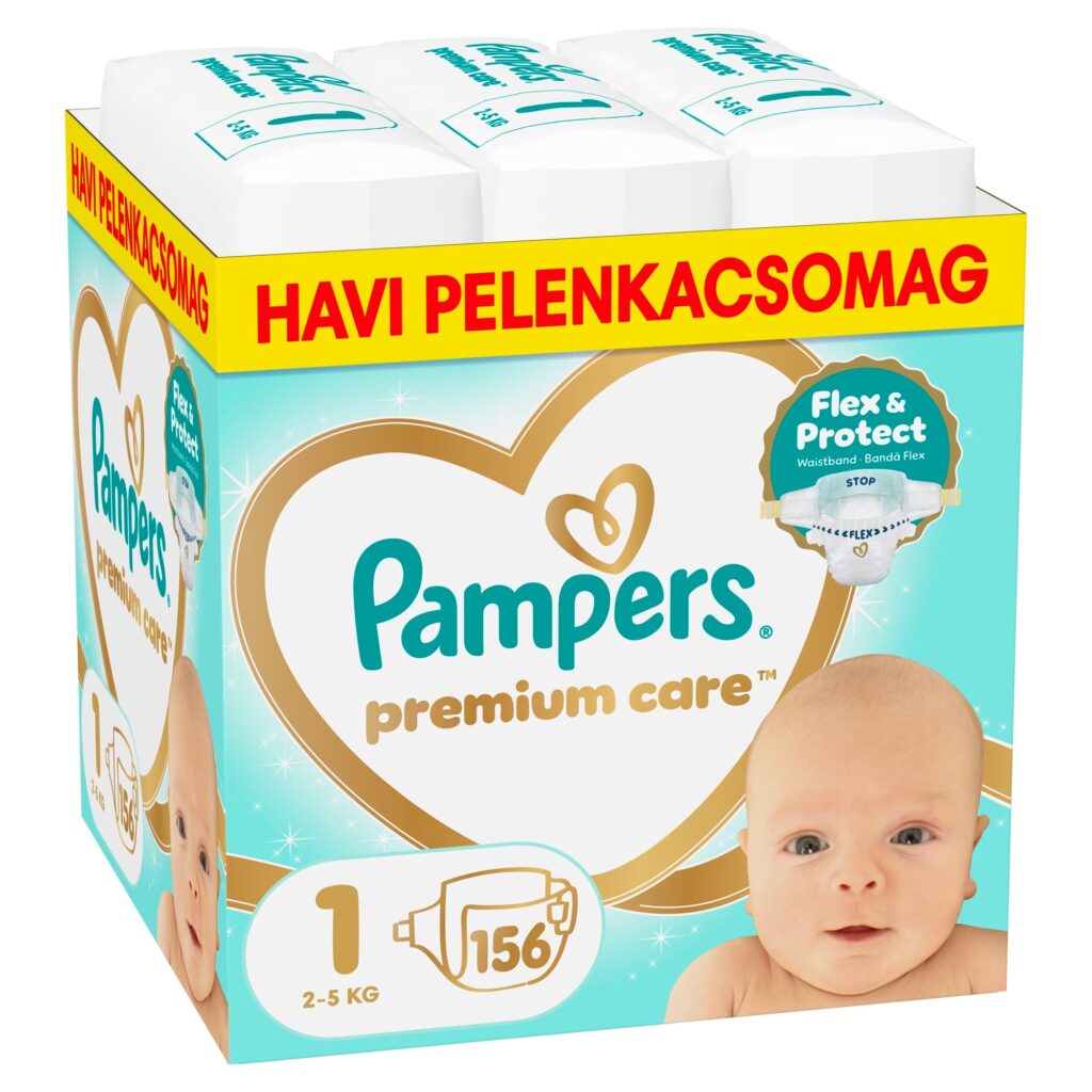 Пелени Pampers Premium Care Размер 1 2–5 кг 156 бр