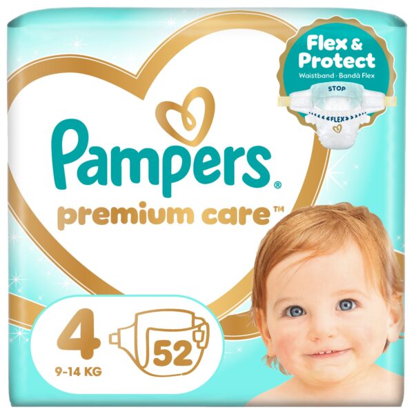 Пелени Pampers Premium Care Размер 4 9–14 кг 68 бр
