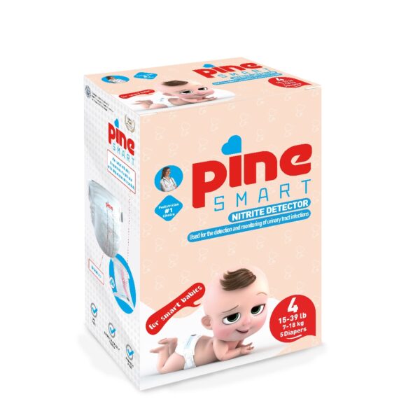 Пелени PINE Smart Размер 4 7-18 кг с индикатор за нитрити 5 броя