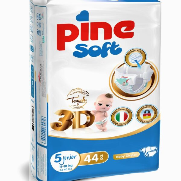 Пелени PINE Soft 3D Размер 5 11-18 кг 44 броя