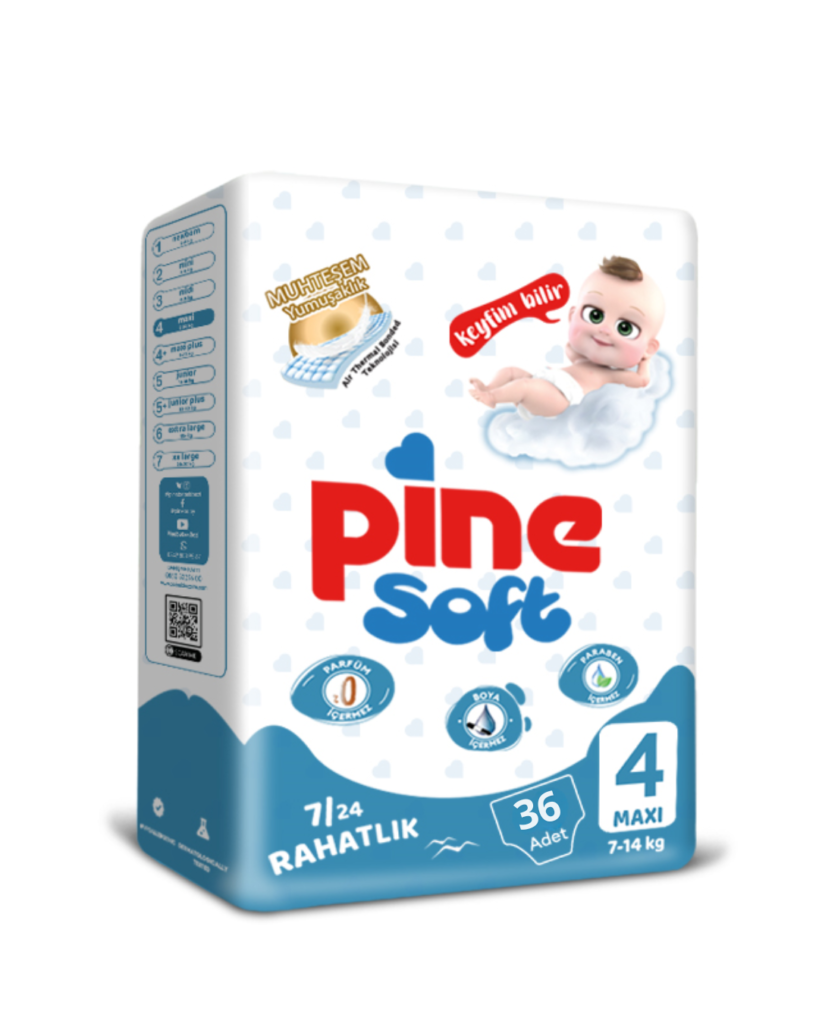 Пелени PINE Soft Размер 4 7-14 кг 36 броя