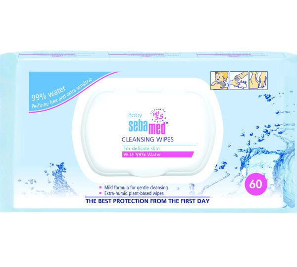 Sebamed Baby Бебешки мокри кърпички с 99% вода х 60 бр