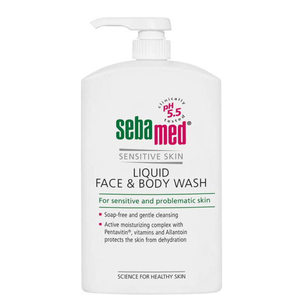 Sebamed Измивна течност за лице и тяло за чувствителна кожа 1000 мл