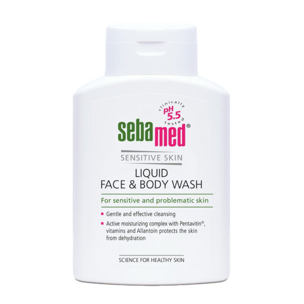 Sebamed Измивна течност за лице и тяло за чувствителна кожа 200 мл
