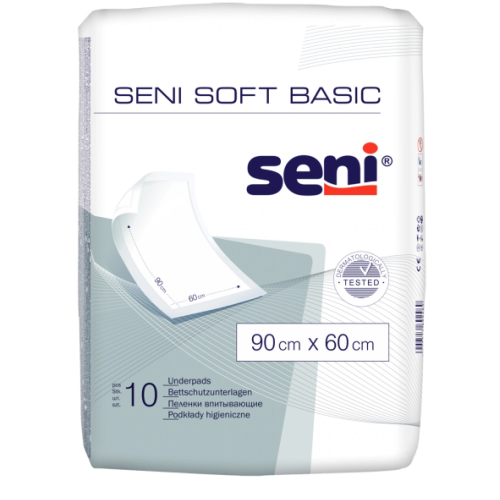 Seni Soft Basic Абсорбиращи хигиенични чаршафи 90х60 см х 25 бр