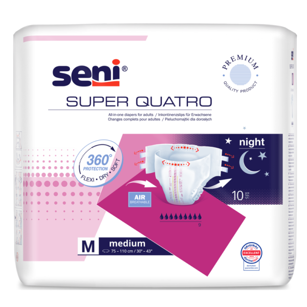 Seni Super Quatro Пелени за възрастни S х 10 бр
