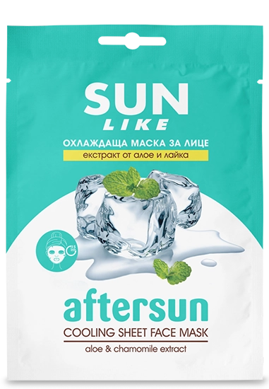 Sun Like Охлаждаща лист маска за лице след слънце 20 мл