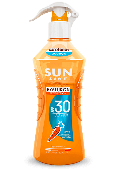 Sun Like Слънцезащитен двуфазен спрей лосион Hyaluron Protect SPF30 200 мл