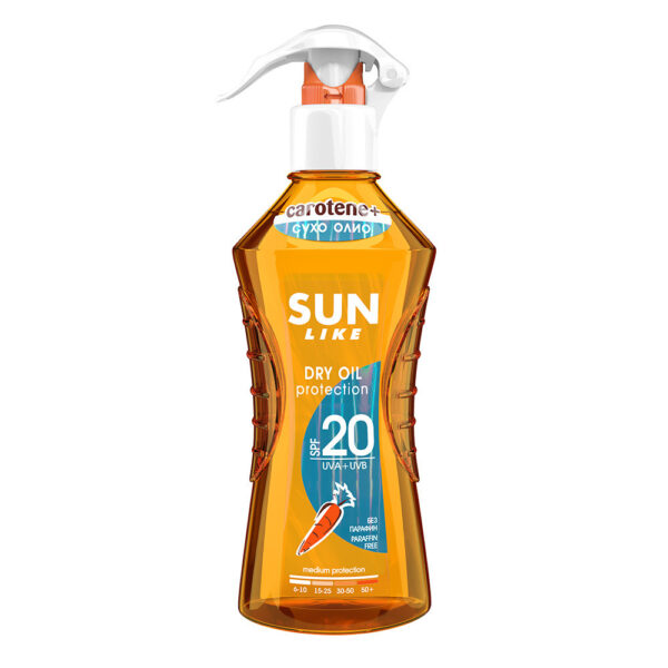 Sun Like Слънцезащитно спрей сухо олио SPF20 200 мл
