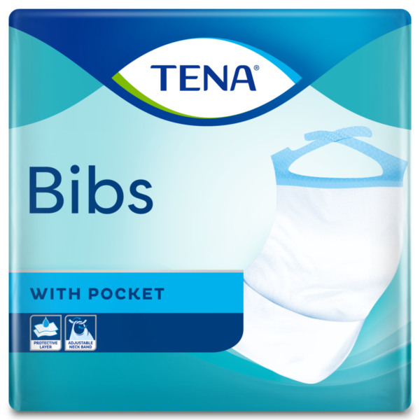 Tena Bibs лигавници за възрастни с джоб